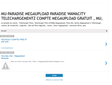 Tablet Screenshot of megaupload-paradis.blogspot.com