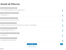 Tablet Screenshot of mundo-de-palavras.blogspot.com
