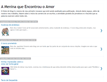 Tablet Screenshot of ameninaqueencontrouoamor.blogspot.com