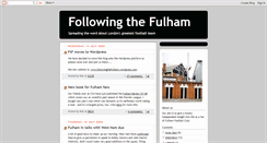 Desktop Screenshot of followingthefulham.blogspot.com