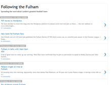 Tablet Screenshot of followingthefulham.blogspot.com