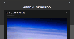 Desktop Screenshot of 45rpm-records.blogspot.com