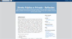 Desktop Screenshot of direitopublicoprivado.blogspot.com