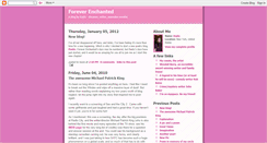 Desktop Screenshot of foreverenchantedblog.blogspot.com