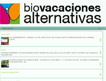 Tablet Screenshot of biovacaciones.blogspot.com
