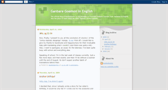 Desktop Screenshot of goemoninenglish.blogspot.com
