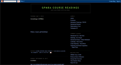 Desktop Screenshot of gpmba.blogspot.com