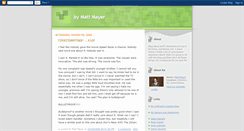 Desktop Screenshot of mattmayer.blogspot.com