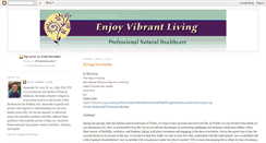 Desktop Screenshot of enjoyvibrantliving.blogspot.com