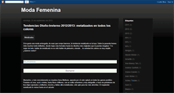 Desktop Screenshot of inspiracionesdemoda.blogspot.com