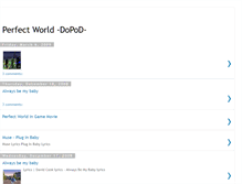 Tablet Screenshot of dopodperfectworld.blogspot.com