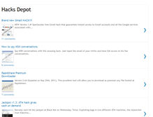 Tablet Screenshot of hacks-depot.blogspot.com