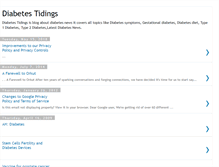 Tablet Screenshot of diabetes-tidings.blogspot.com