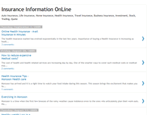 Tablet Screenshot of insuranceserviceinformation.blogspot.com