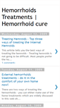 Mobile Screenshot of hemorrhoidstreatmentscures.blogspot.com