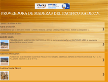 Tablet Screenshot of maderasdelpacifico.blogspot.com