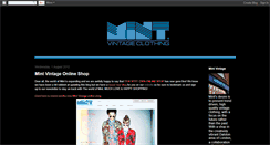Desktop Screenshot of mintvintageclothing.blogspot.com