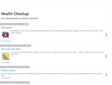 Tablet Screenshot of checkup-health.blogspot.com