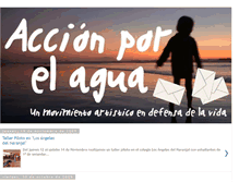 Tablet Screenshot of accionagua.blogspot.com