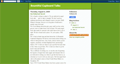 Desktop Screenshot of bountifulcupboardtalks.blogspot.com