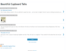 Tablet Screenshot of bountifulcupboardtalks.blogspot.com