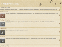 Tablet Screenshot of jwhittycreations.blogspot.com