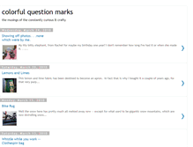 Tablet Screenshot of colorfulquestionmarks.blogspot.com