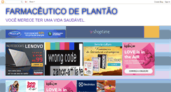 Desktop Screenshot of farmaceuticodeplantao.blogspot.com