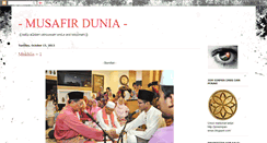 Desktop Screenshot of musafirdunia.blogspot.com