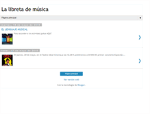 Tablet Screenshot of lalibretademusica.blogspot.com