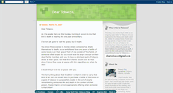 Desktop Screenshot of deartobacco.blogspot.com