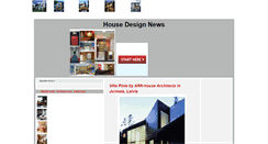 Desktop Screenshot of housedesignsnews.blogspot.com