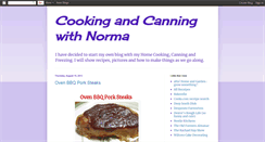 Desktop Screenshot of cookingandcanningwithnorma.blogspot.com