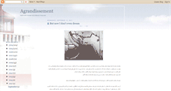 Desktop Screenshot of agrandissement.blogspot.com