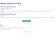 Tablet Screenshot of boulbygeoscience.blogspot.com