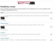 Tablet Screenshot of kladdkakerecept.blogspot.com