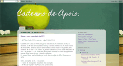 Desktop Screenshot of cadernodeapoio.blogspot.com