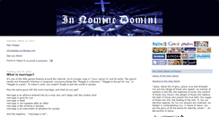 Desktop Screenshot of innominedomini.blogspot.com