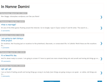 Tablet Screenshot of innominedomini.blogspot.com