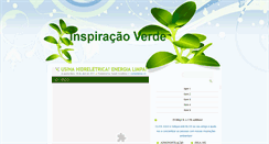 Desktop Screenshot of inspiracaoverde.blogspot.com
