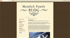Desktop Screenshot of matulich.blogspot.com