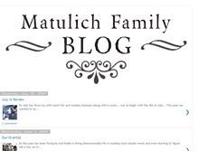 Tablet Screenshot of matulich.blogspot.com