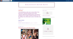 Desktop Screenshot of malaysianhijab.blogspot.com
