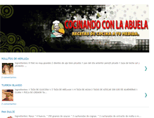 Tablet Screenshot of cocinandoconlaabuela.blogspot.com