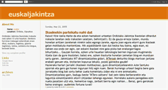 Desktop Screenshot of euskaljakintza.blogspot.com