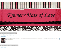 Tablet Screenshot of kremershatsoflove.blogspot.com