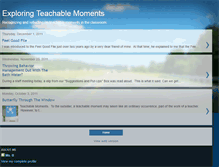 Tablet Screenshot of exploringteachablemoments.blogspot.com