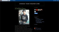 Desktop Screenshot of chooseyourheavenzine.blogspot.com