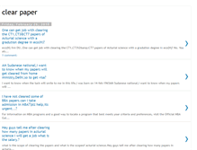 Tablet Screenshot of clear-paper.blogspot.com