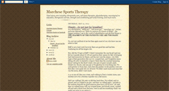 Desktop Screenshot of marchesesportstherapy.blogspot.com